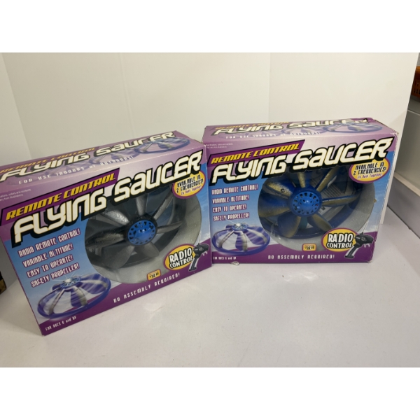 Flying Saucer Toys NIB (2 Total) - Radio Control - Remote Control