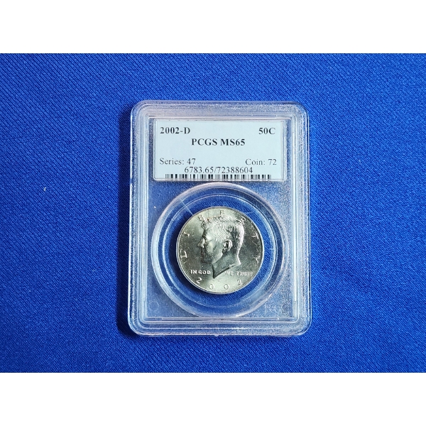 2002-D PCGS MS65 Kennedy Half Dollar