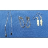 Image 2 : (2) Sets Of Costume Earrings & Set Of .925 Marked Dangle Earrings 
