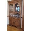Image 1 : Pickup In Canton - Superb Solid Hardwood corner Hutch / Curio Cabinet - 70" x 40"  Exc