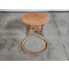 Image 4 : Wooden Oval End Table - 26" long x 18.5 tall 