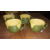 Image 2 : Vintage Very Desireable "SHAWNEE" Corn Pottery  Set Of 4 Coffee Cups - See Pics All Exc Condition
