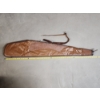 Image 1 : Vintage Leather Embossed Details Soft-Lined Zip-Up Rifle Case ~ 46in