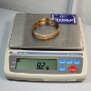 Image 5 : 10K Yellow Gold Bandle Bracelet Cross-Hatched Design - Total Weight: 8.2g