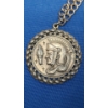 Image 3 : Costume Silver-Tone Heraldic Knight Medallion Pendant Necklace 