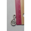 Image 3 : 14K White Gold Infinity 0.50 Carat Diamond Pendant- Weight: 1.7g