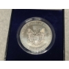 Image 3 : 1999 Colorized American Eagle 1 Troy Oz Silver Round In Box