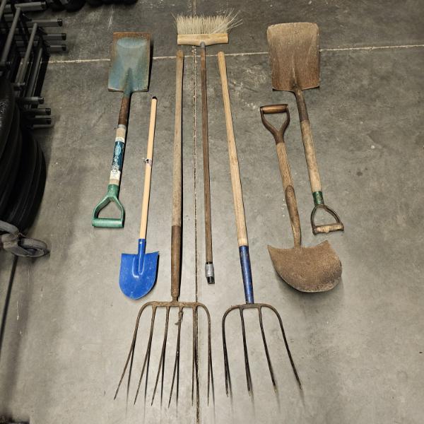 Collection Of 7 Vintage Lawn Agricultural And Garden Tools