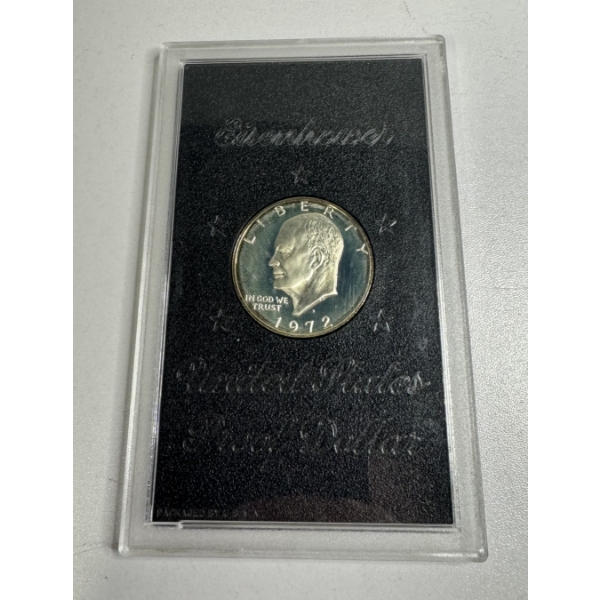 1972-S United States Eisenhower Proof Silver Dollar- Incredible Condition 