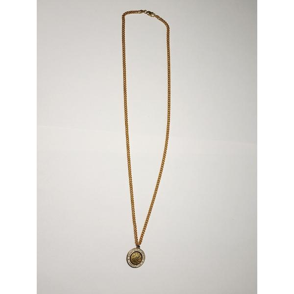 Sterling-Silver Gold-Tone St. Christopher 20" Necklace Total Weight 15.2g