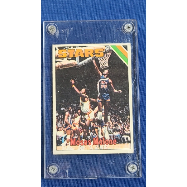 1975-76 Topps #254 Moses Malone Utah Stars Rookie Basketball Card 