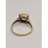 Image 5 : 10K Yellow Gold Antique Style Ring With Light Purple Gemstone (Clipped) - Weight: 1.6g