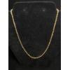 18K Gold Rope Necklace - Weight: 7.2g