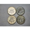 Image 2 : Lot of 4 Kennedy Half Dollars 40% Silver x2 1966, 1967, 1968-D FV: $2.00
