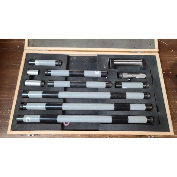 Fowler Tubular Inside Single Rod Micrometer Set 4-80"