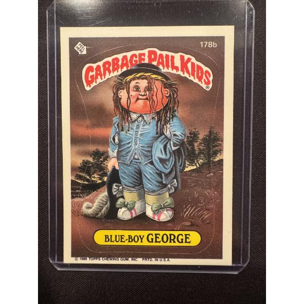 1986 Garbage Pail Kids - Blue-Boy George - 178B - Mint Condition - High Grade Card