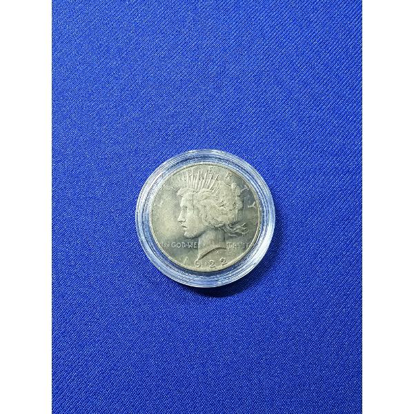 1922- D Silver Peace Dollar in Coin Capsule