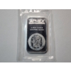 Image 1 : One Troy Ounce AMPEX .999 Fine Silver Bar Featuring American Eagle Design