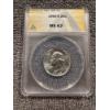 Image 1 : 1955-D United States Silver Quarter - ANACS MS 62 - High Grade Coin