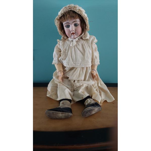 Very RARE "Heinrich Handwerck" 28" Antique Doll - See Pics - Composite Body - Bisque Head