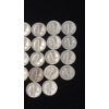 Image 7 : Assorted Years/Mint Marks 90% Silver Mercury Head Dimes - Face Value: $2.20
