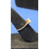 Image 4 : 14K Gold Opal Ring With Diamonds - Size: 5 - Weight: 1.4g