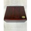 Image 3 : Thompson & Co. Model Cigar Humidor with a rich cherry wood finish and an internal hygrometer 