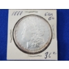 Image 1 : 1888 GEM BU 90% Silver Morgan Dollar
