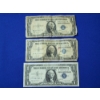 Image 1 : (3) $1 Dollar Bill Silver Certificates: 1935-E, 1957, 1957-B
