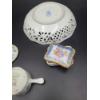 Image 11 : Vintage Glassware Items - Bavaria Schumann Forget me Not Germany Bowl - B.J. Feldman's Sons Franklin