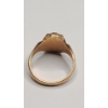 Image 5 : Vintage 10K Yellow Gold With Black Enamel Art Déco Class Ring - Size 5 - Weight: 4.0g