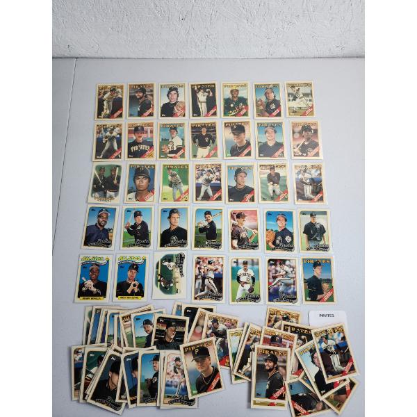 Near Mint 1980's Pittsburgh Pirates Topps Tiffany Baseball Trading Cards - All in Card Sleeves