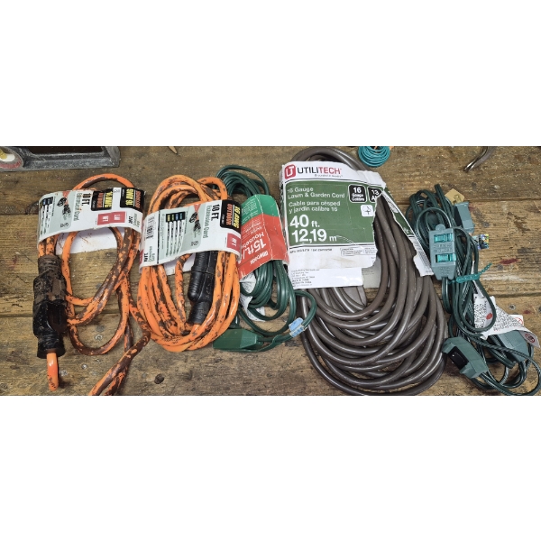 PICKUP IN CANTON -  GROUP OF EXTENTION CORDS - SEE PICS