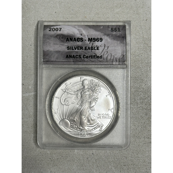 ANACS MS69 2007 Silver Eagle