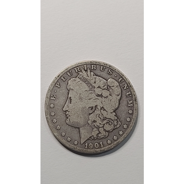 United States 1901-O 90% Silver Morgan Dollar 