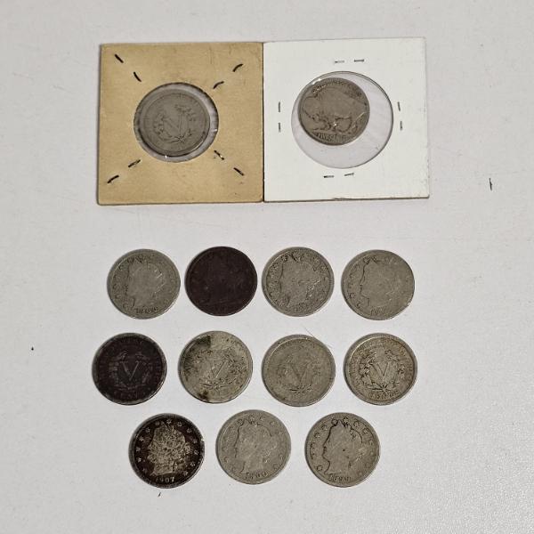 Collection of Vintage United States Five-Cent Pieces FV: $.65