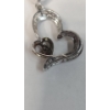Image 8 : Lovely Sterling Silver 18" Necklace With Sterling Silver Heart Dangle Earrings - Weight: 7.5g