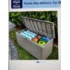 Image 1 : Brand New In Box 76 Gallon Light Coffee Color Deck Storage Box - No Shipping Available 