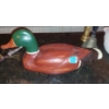 Image 1 : Carved Mallard Decoy Signed By Craftsman 1986 - "Strang"  See Photo