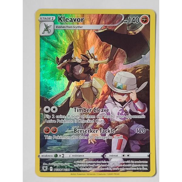Kleavor Trainer Gallery (#TG08/TG30) Ultra Holo Rare Pokémon Card