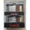 Image 1 : Stainless Steel Flask by Rabbit Barware - 6oz. Capacity, 5" Tall x 3.5" Wide