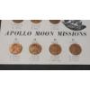 Image 11 : Small 1964 Nixon Cent, Gettysburg & Apollo Moon Missions Stamped Commemorative Lincoln Cents 