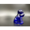 Image 4 : Degenhart Dogs - Cobalt Blue - Adorable Glass Dog Figurine - ~2.5 inches 
