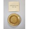 Image 1 : Vintage Alpha Delta State Amber Glass Cup Plate 