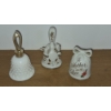 Image 6 : Collectible Porcelain & Glass 13 Pc Bell Collection - All In Perfect Condition - See Pics