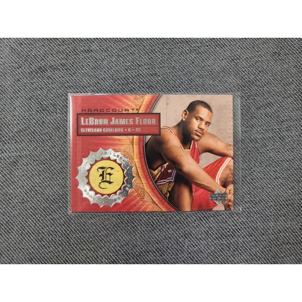 2003 Upper Deck LB10 Hardcourt LeBron James Game Floor Trading Card