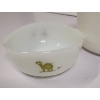 Image 3 : 2 Anchor Hocking Dinosaur Bowls And 1 White Bowl