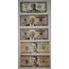 Image 1 : (5) Collectible Novelty Presidential Bills Featuring Donald Trump & Ronald Reagan
