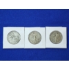 Image 1 : 3 United States Walking Liberty Silver Half Dollars: 1936-S, 1944, 1940-S