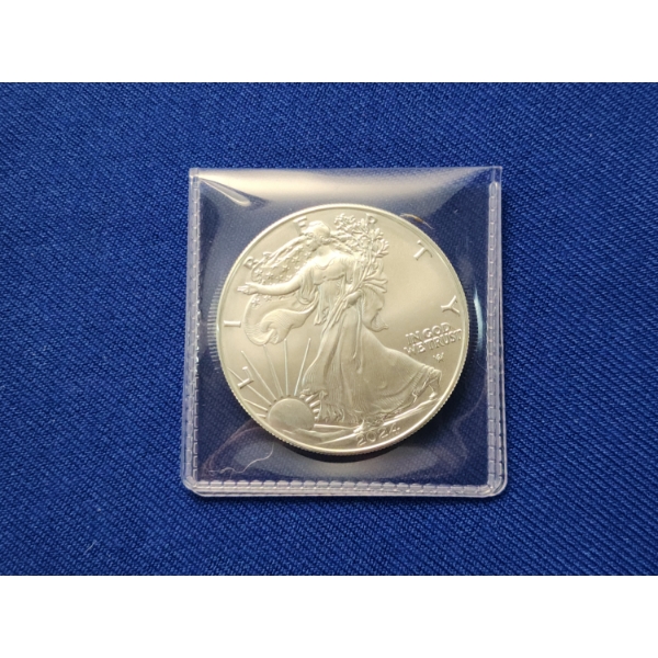 2024 American Silver Eagle 1 oz 99.9% Fine Silver 